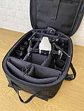 Сумка для дрона 45×30×17см. Рюкзак для квадрокоптера DJI mavic 2 і 3. Чорний, фото 10
