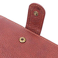 Вертикальное мужское портмоне из натуральной кожи 21399 Vintage Коричневый Отличное качество