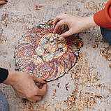 Середній Фігурний Дерев'яний Пазл Woods Story Лев (Король Лев) L, фото 10