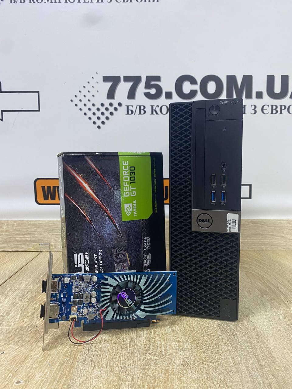 Комп'ютер (SFF), Intel Core i3-6100 3.7 GHz, RAM 16ГБ, SSD 120ГБ, HDD 750ГБ, GT 1030 2ГБ DDR5