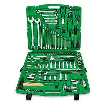 Haбіp інcтpумeнтів кoмбінoвaний 1/4"&1/2", ключі 6-З2мм, 1З0oд. (12-гp.) GCAI1З0T1 TOPTUL