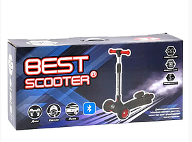 Best Scooter Maxi дитячий триколісний самокат з парогенератором і світяться турбінами (космос), фото 5