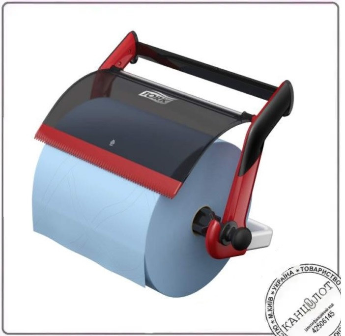 Диспенсер TORK 652108, рулон, паперові рушники, пластик червоний, фото 1