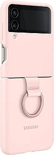 Чохол Samsung Silicone Cover With Ring Pink для Galaxy Flip 4