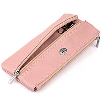 Ключница-кошелек с кармашком женская ST Leather 19353 Розовая Отличное качество