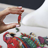 Середній Фігурний Дерев'яний Пазл Woods Story Папуга (Тропічний Ара) L, фото 10