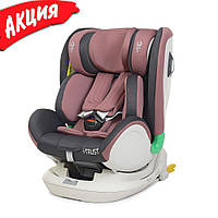 Детское автокресло El Camino ME 1081 i-TRUST Pale Pink с системой Isofix для новорожденных 0-36 кг Розовый