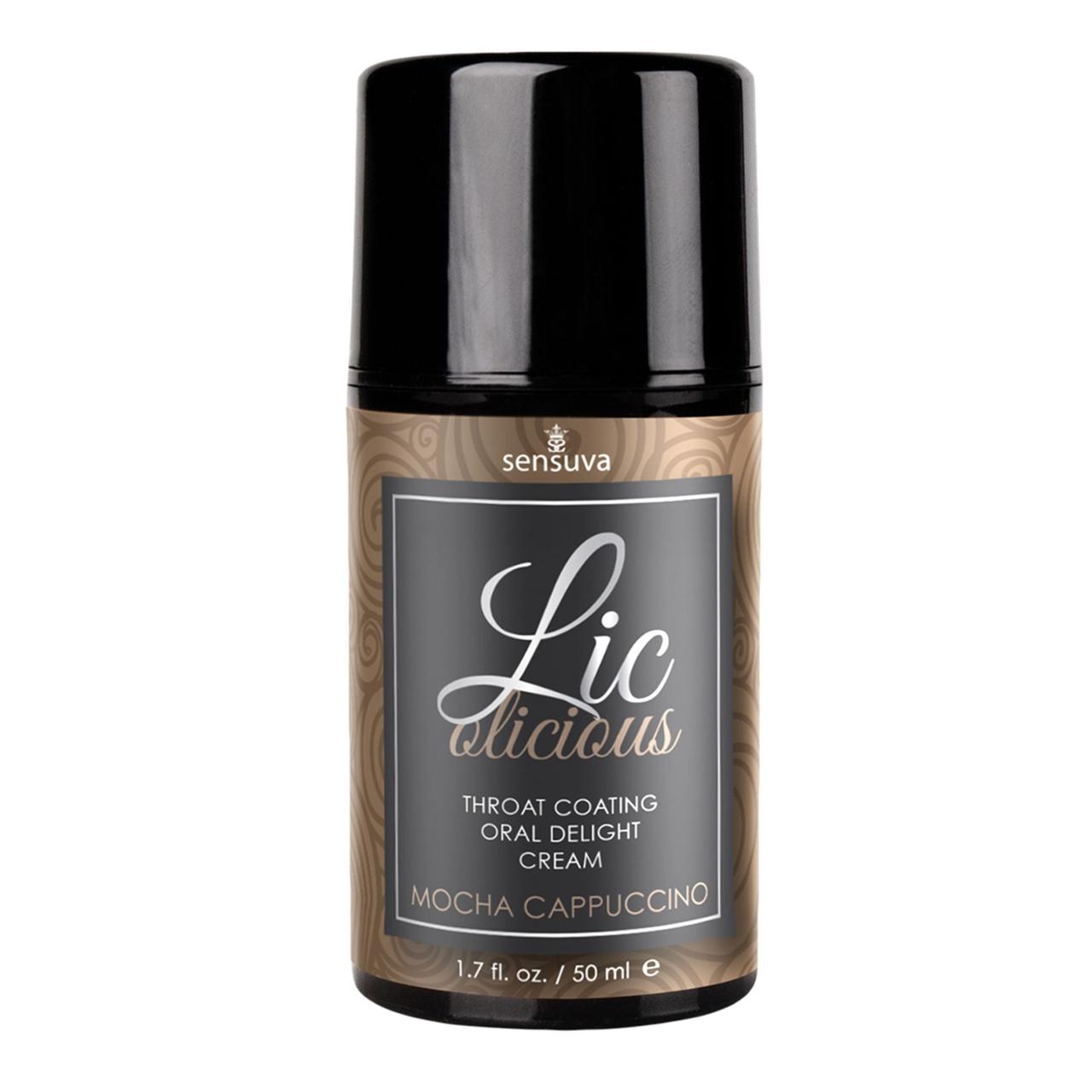 Гель для мінету маслянистий, без цукру - Sensuva Lic-o-licious Cappuccino (50 мл)