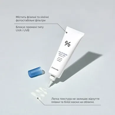Зволожуючий сонцезахисний крем з гіалуроновою кислотою Dr.Ceuracle Hyal Reyouth Moist Sun SPF 50+ / PA++++, 50мл