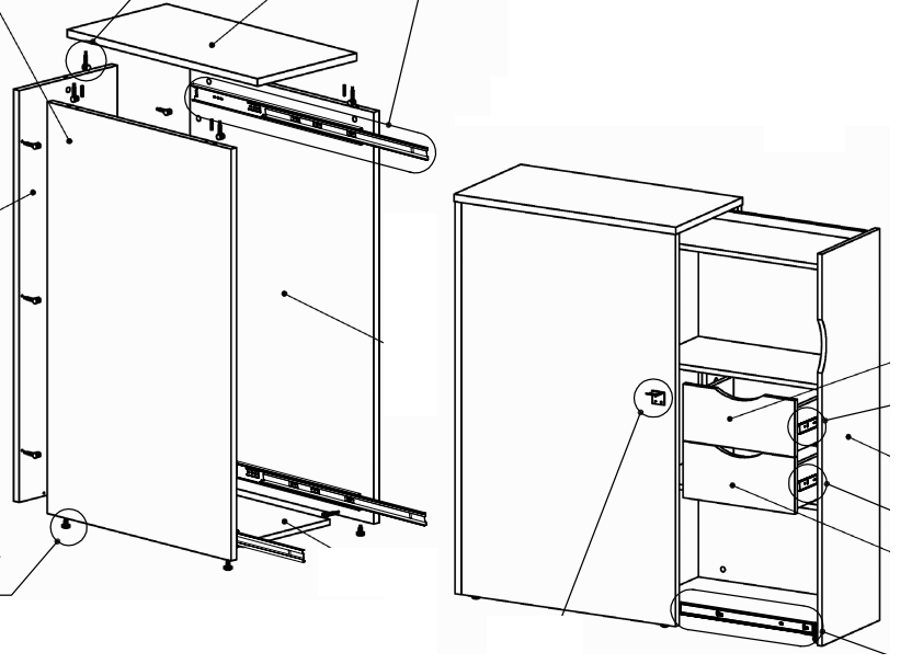 Тумба для документов стационарная Идеал I2.19.04 ширина 752 мм (MConcept-ТМ) - фото 4 - id-p629662276