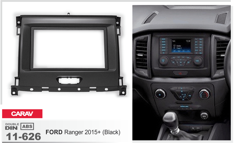 2-DIN переходная рамка Ford Ranger 2015 +, Carav 11-626 - фото 2 - id-p1156047071