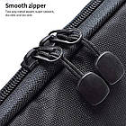 Органайзер-кейс для кабелів, дротів і дрібниць 22*17*5 см Чорний. Чохол-кейс для кабелів і аксесуарів, фото 5