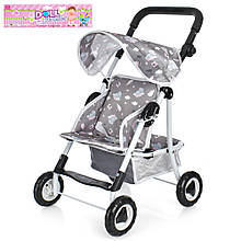 Коляска для ляльки для ляльки Doll Stroller 62836 Gray