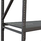 Стелаж набірний "VAULT-2418" 4 полиці (ярусу) h 2400х1800х550мм (1.2мм) чорний. Для комори, складу та гаража, фото 4