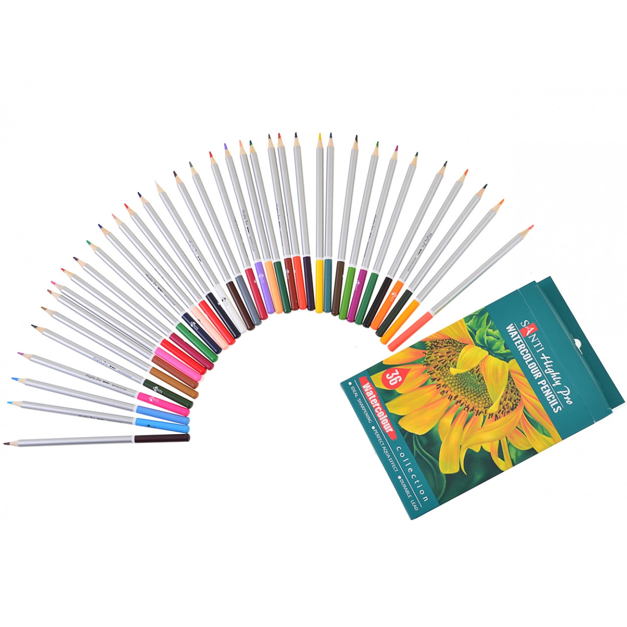 Набір акварельних олівців Santi Highly Pro, 36шт, 742387
