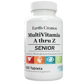 Earths Cre Multivitamin (A thru Z) For Senior - 100 таб