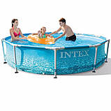 Басейн каркасний Intex 28206 Metal Frame Pool 305 x 76 см Marine print (SHiz14472), фото 2