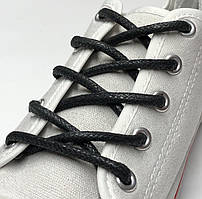 Шнурки для взуття круглі просочені 80см (4мм)