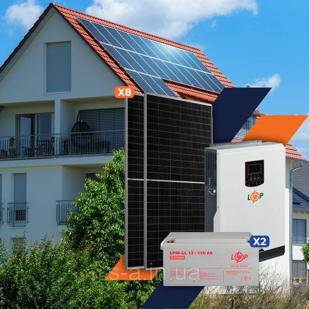 Монтаж, Встановлення Сонячна електростанція (СЕС) Стандарт + GRID 3Ф 10kW АКБ 9.6kWh mGel 200 Ah