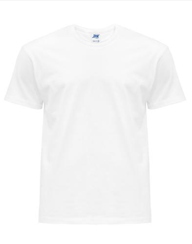 Футболка чоловіча біла з круглим вирізом JHK - WH - TSRA150