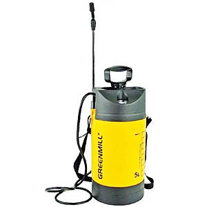Обприскувач напірний переносний з манометром Greenmill / Грінміл GB9050, 5л (Польща)
