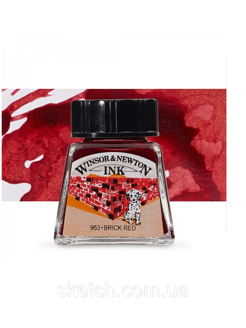 Туш художня Drawing Inks, №040 Brick Red, Winsor&Newton