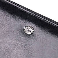 Вместительный мужской клатч из натуральной гладкой кожи ST Leather 19411 Черный Отличное качество