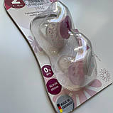 Пустушка силіконова з ортодонтичною формою з основою метелик (2 шт) "Чуд.життя" 5-18 міс Nip Рожева, фото 4