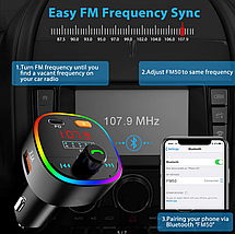 FM-модулятор S27 Car Charger MP3 Bluetooth Трансмітер 10 Colors, фото 2