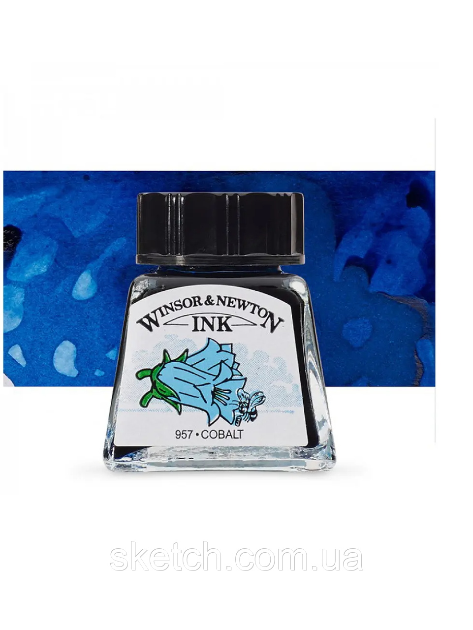 Туш художня Drawing Inks, №176 Cobalt, Winsor&Newton, фото 1