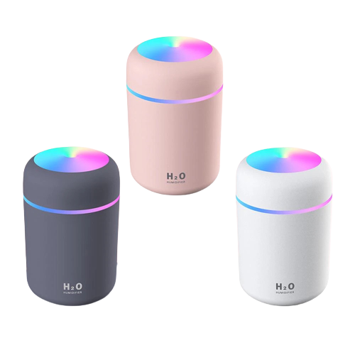 Ультразвуковий зволожувач повітря W261 з USB та LED підсвічуванням | Аромадифузор з підсвічуванням