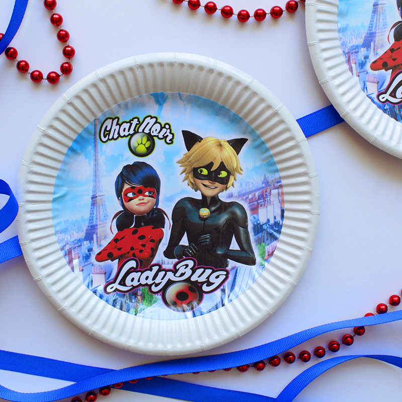 "Супер дівчина" - Тарілочки 18 см (упаковка 8 шт), фото 1