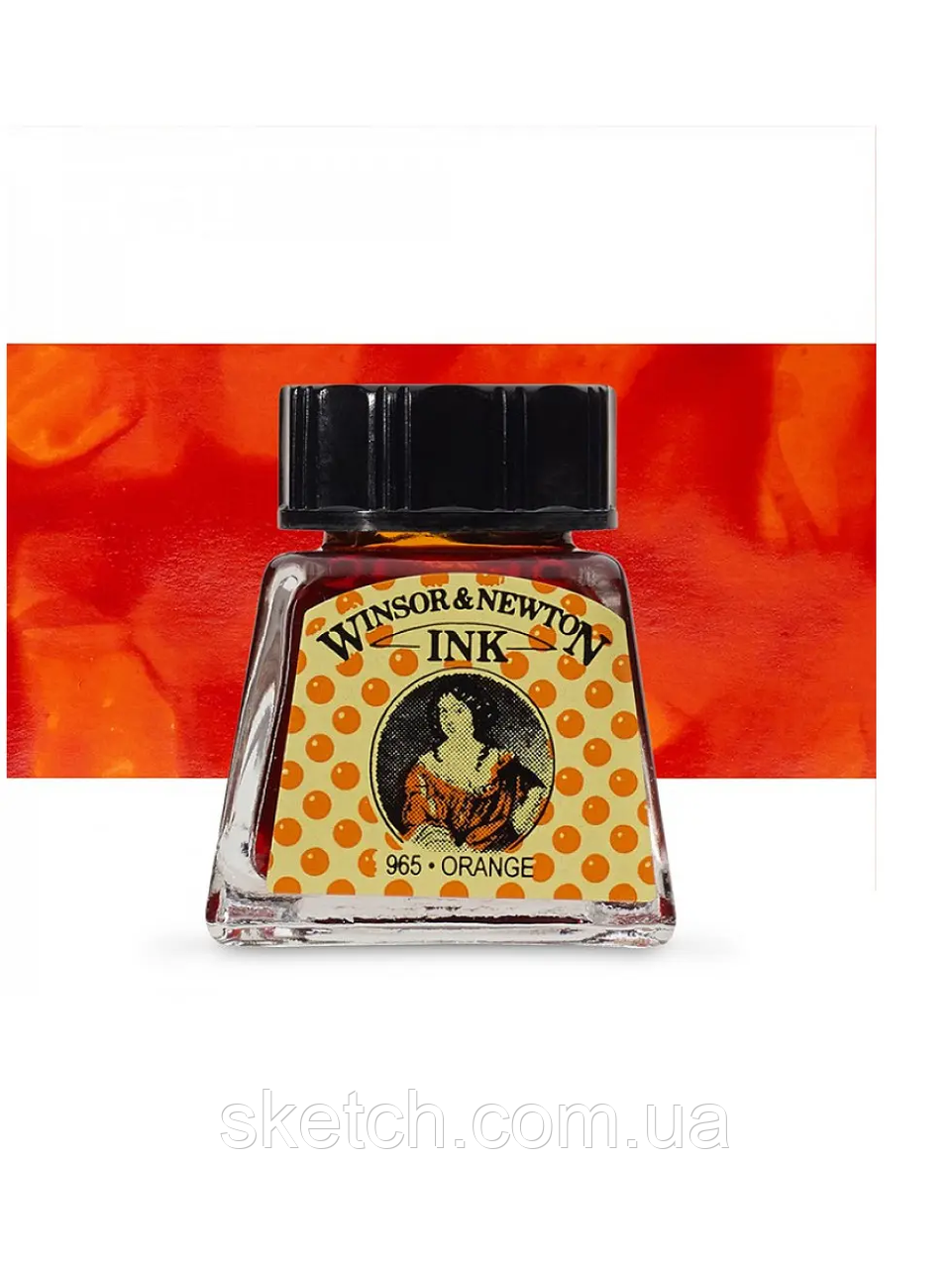 Туш художня Drawing Inks, №449 Orange, Winsor&Newton