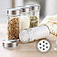 Набір для спецій 16 скляних ємностей на круглій обертовій підставці Спецівниця Spice Carousel для кухні, фото 9