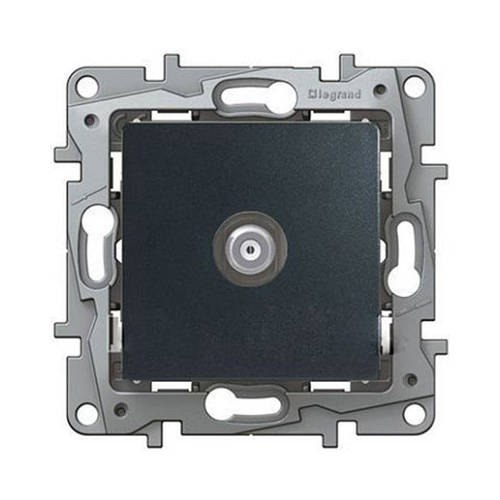 Купить Розетка TV Legrand ETIKA антрацит 672651, цена 438.67 ₴ — Prom ...
