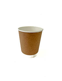 Стакан паперовий Крафт (двошаровий) 250 мл/30 шт