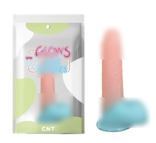 Світний кольоровий фалоїмітатор на присоску Mr Gentle