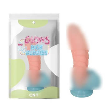 Світний кольоровий фалоїмітатор на присоску Mech, фото 1