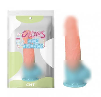 Світний кольоровий фалоїмітатор на присоску Mr Muscle, фото 1