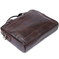 Мужская кожаная сумка-портфель Vintage 20679 Коричневый Отличное качество