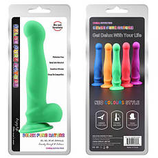 Зелений фалоїмітатор нео на присоску Daryl.D, фото 3