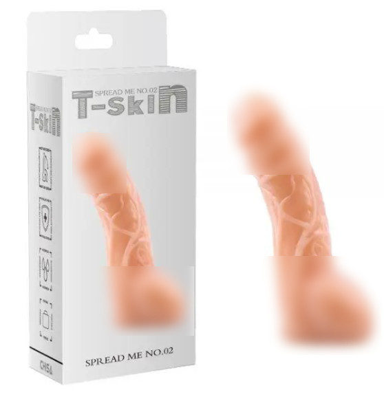 Фалоїмітатор із венами тілесного кольору Spread Me No.02