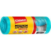 Пакети для сміття Chisto з ручками 35 л 30 шт. (4823098414025), фото 1