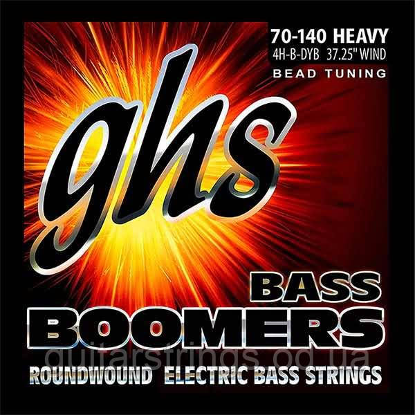 Струны GHS 4H-B-DYB Boomers Bass BEAD Tuning 70-140 Heavy