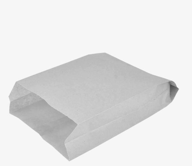 Паперовий пакет цілісний білий 220х140х50 мм