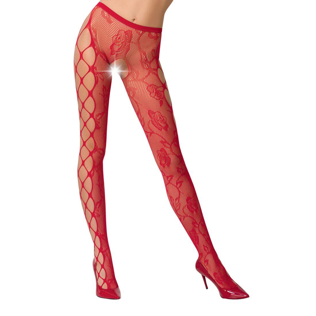 Еротичні колготки червоні passion S008 Talla, фото 1