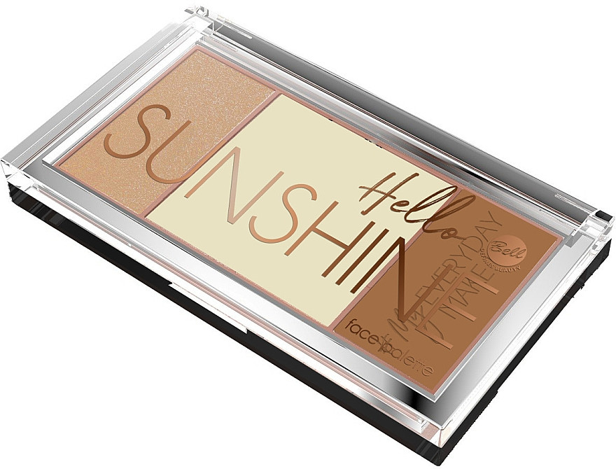 Палітра для макіяжу обличчя Bell Hello Sunshine Face Palette 17 г, фото 1