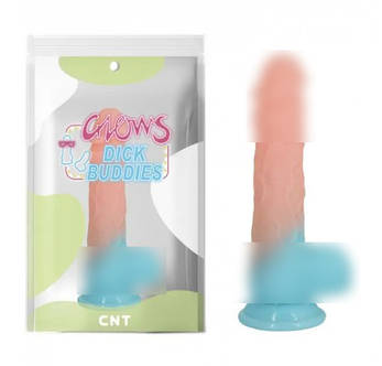 Світний кольоровий фалоїмітатор на присоску Mr Vein, фото 1