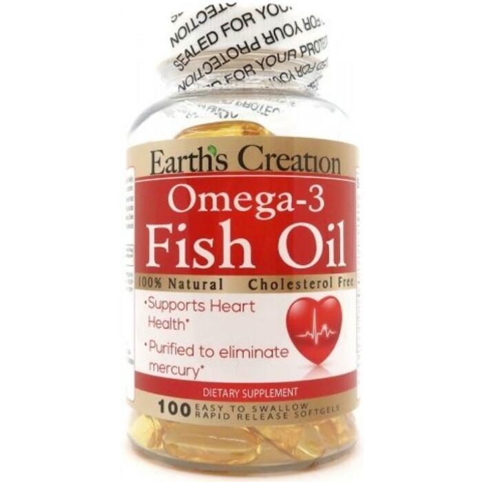 Earths Cre Omega 3-1000 mg (Cholesterol Free) - 100 софт гель