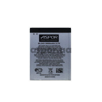 Акумулятор Aspor для Lenovo BL-243 (A7000 / K3 NOTE / K50)